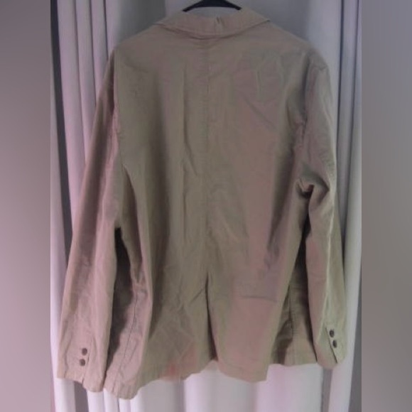 Banana Republic Men’s Khaki Casual Jacket, Oversized Button Down Front; Size 46 - Picture 2 of 7